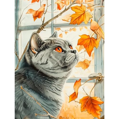 Puzzle für Erwachsene 500 Teile Katze Tier Blatt, 52 x 38 cm Puzzles für Erwachsene Pädagogisches Spiel Herausforderung Spielzeug 500 Teile, Puzzle Erwachsene Anspruchsvoll Puzzle für Erwachsene 500 Teile Katze Tier Blatt, 52 x 38 cm Puzzles für Erwachsene Pädagogisches Spiel Herausforderung Spielzeug 500 Teile, Puzzle Erwachsene Anspruchsvoll von QiHon