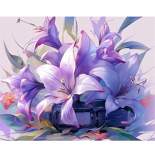 Puzzle für Erwachsene 500 Teile Lila Lilien, 52 x 38 cm Puzzles für Erwachsene Pädagogisches Spiel Herausforderung Spielzeug 500 Teile, Puzzle Erwachsene Anspruchsvoll Puzzle für Erwachsene 500 Teile Lila Lilien, 52 x 38 cm Puzzles für Erwachsene Pädagogisches Spiel Herausforderung Spielzeug 500 Teile, Puzzle Erwachsene Anspruchsvoll von QiHon