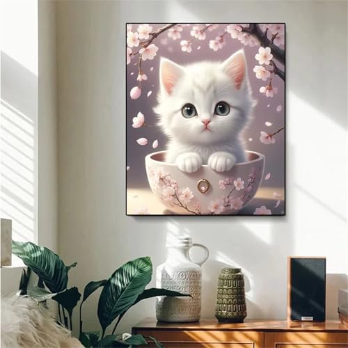 Puzzle für Erwachsene 500 Teile Rosa Blumenkatze, 52 x 38 cm Puzzles für Erwachsene Pädagogisches Spiel Herausforderung Spielzeug 500 Teile, Puzzle Erwachsene Anspruchsvoll Puzzle für Erwachsene 500 Teile Rosa Blumenkatze, 52 x 38 cm Puzzles für Erwachsene Pädagogisches Spiel Herausforderung Spielzeug 500 Teile, Puzzle Erwachsene Anspruchsvoll von QiHon