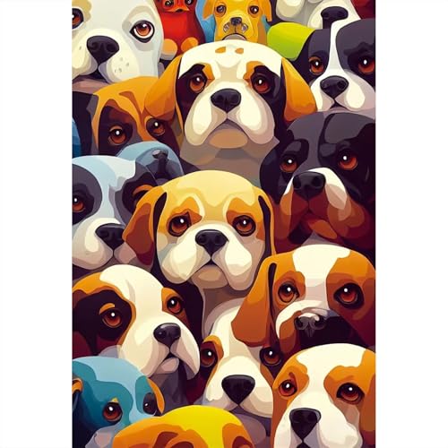Puzzle für Erwachsene 500 Teile Süße Hunde, 52 x 38 cm Puzzles für Erwachsene Pädagogisches Spiel Herausforderung Spielzeug 500 Teile, Puzzle Erwachsene Anspruchsvoll Puzzle für Erwachsene 500 Teile Süße Hunde, 52 x 38 cm Puzzles für Erwachsene Pädagogisches Spiel Herausforderung Spielzeug 500 Teile, Puzzle Erwachsene Anspruchsvoll von QiHon