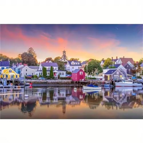 Puzzle für Erwachsene 700 Teile Stadtlandschaft, 52 x 38 cm Puzzles für Erwachsene Pädagogisches Spiel Herausforderung Spielzeug 700 Teile, Puzzle Erwachsene Anspruchsvoll von QiHon