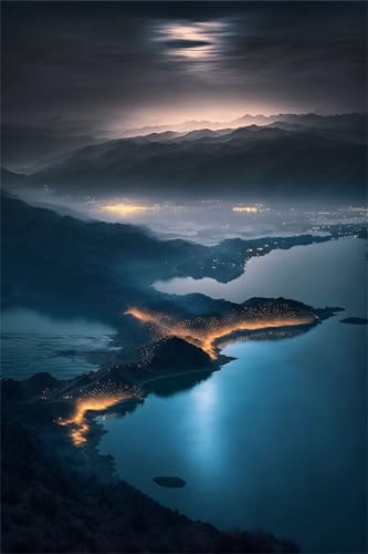 Puzzles für Erwachsene 1000 Teile, Landscape Mountains Rivers Artwork Puzzle 75 x 50 cm, Bunte DIY-Puzzles für Heimdekoration Familienpuzzle für Einsteiger und Kinder Puzzles für Erwachsene 1000 Teile, Landscape Mountains Rivers Artwork Puzzle 75 x 50 cm, Bunte DIY-Puzzles für Heimdekoration Familienpuzzle für Einsteiger und Kinder von QiHon