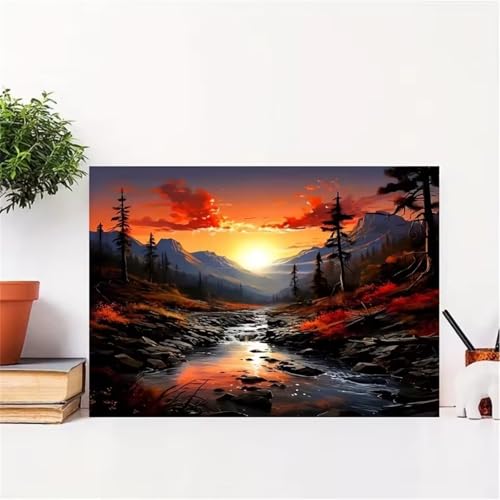 Puzzles für Erwachsene 1200 Teile, Landschaft bei Sonnenuntergang Artwork Puzzle 75 x 50 cm, Bunte DIY-Puzzles für Heimdekoration Familienpuzzle für Einsteiger und Kinder Puzzles für Erwachsene 1200 Teile, Landschaft bei Sonnenuntergang Artwork Puzzle 75 x 50 cm, Bunte DIY-Puzzles für Heimdekoration Familienpuzzle für Einsteiger und Kinder von QiHon