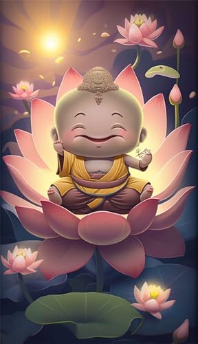 Puzzles für Erwachsene 1200 Teile, Pink Lotus Flower Zen Artwork Puzzle 75 x 50 cm, Bunte DIY-Puzzles für Heimdekoration Familienpuzzle für Einsteiger und Kinder von QiHon