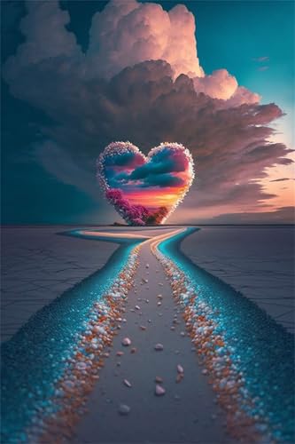 Puzzles für Erwachsene 200 Teile, Love Beach Fantasy Artwork Puzzle 35 x 25 cm, Bunte DIY-Puzzles für Heimdekoration Familienpuzzle für Einsteiger und Kinder von QiHon