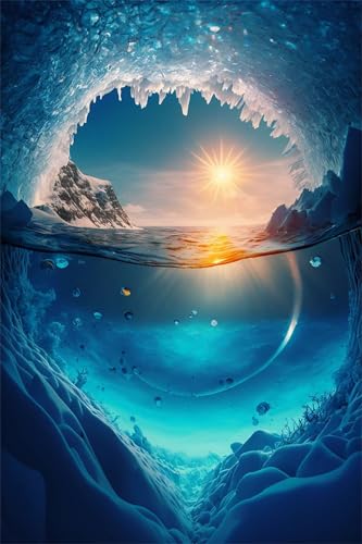 Puzzles für Erwachsene 300 Teile, Sonnenaufgang Meer Artwork Puzzle 38 x 26 cm, Bunte DIY-Puzzles für Heimdekoration Familienpuzzle für Einsteiger und Kinder von QiHon