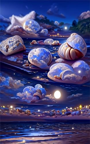 Puzzles für Erwachsene 300 Teile, Starry Sky Fantasy Artwork Puzzle 38 x 26 cm, Bunte DIY-Puzzles für Heimdekoration Familienpuzzle für Einsteiger und Kinder von QiHon