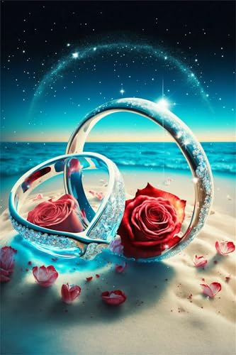 Puzzles für Erwachsene 300 Teile, Strand Paar Ringe Artwork Puzzle 40 x 28 cm, Bunte DIY-Puzzles für Heimdekoration Familienpuzzle für Einsteiger und Kinder Puzzles für Erwachsene 300 Teile, Strand Paar Ringe Artwork Puzzle 40 x 28 cm, Bunte DIY-Puzzles für Heimdekoration Familienpuzzle für Einsteiger und Kinder von QiHon