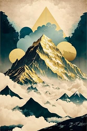 Puzzles für Erwachsene 500 Teile, Green Gold Mountains Artwork Puzzle 52 x 38 cm, Bunte DIY-Puzzles für Heimdekoration Familienpuzzle für Einsteiger und Kinder Puzzles für Erwachsene 500 Teile, Green Gold Mountains Artwork Puzzle 52 x 38 cm, Bunte DIY-Puzzles für Heimdekoration Familienpuzzle für Einsteiger und Kinder von QiHon
