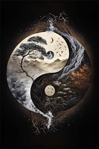 Puzzles für Erwachsene 500 Teile, Natural Landscape Artwork Puzzle 52 x 38 cm, Bunte DIY-Puzzles für Heimdekoration Familienpuzzle für Einsteiger und Kinder von QiHon