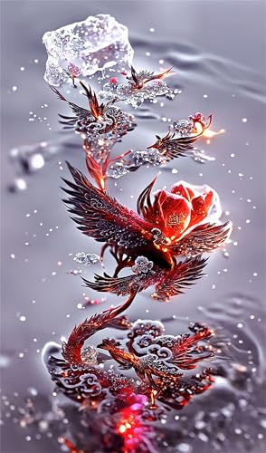 Puzzles für Erwachsene 500 Teile, Red Phoenix Artwork Puzzle 52 x 38 cm, Bunte DIY-Puzzles für Heimdekoration Familienpuzzle für Einsteiger und Kinder Puzzles für Erwachsene 500 Teile, Red Phoenix Artwork Puzzle 52 x 38 cm, Bunte DIY-Puzzles für Heimdekoration Familienpuzzle für Einsteiger und Kinder von QiHon