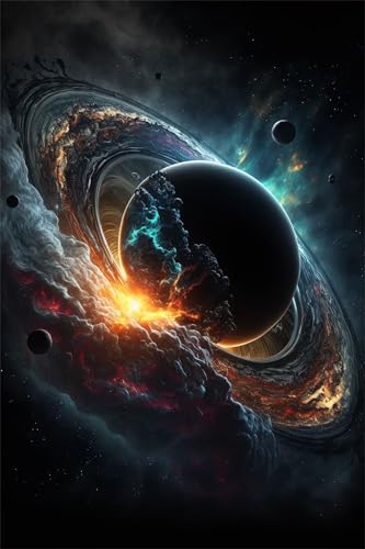 Puzzles für Erwachsene 500 Teile, Universe Landscape Artwork Puzzle 52 x 38 cm, Bunte DIY-Puzzles für Heimdekoration Familienpuzzle für Einsteiger und Kinder von QiHon