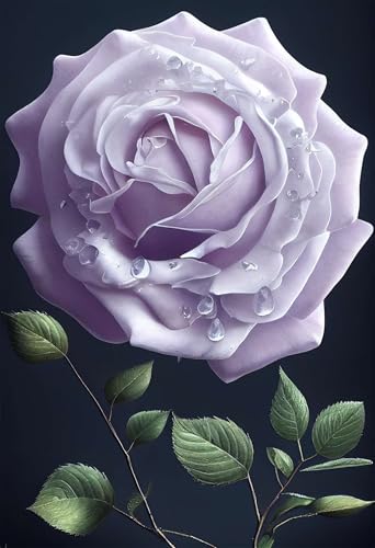 Puzzles für Erwachsene 700 Teile, Mauve Roses Artwork Puzzle 52 x 38 cm, Bunte DIY-Puzzles für Heimdekoration Familienpuzzle für Einsteiger und Kinder von QiHon