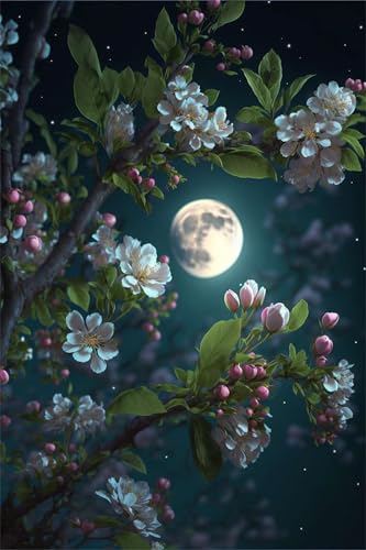 Puzzles für Erwachsene 700 Teile, Moon Begonia Artwork Puzzle 52 x 38 cm, Bunte DIY-Puzzles für Heimdekoration Familienpuzzle für Einsteiger und Kinder von QiHon
