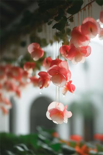 Puzzles für Erwachsene 700 Teile, Red Begonia Artwork Puzzle 52 x 38 cm, Bunte DIY-Puzzles für Heimdekoration Familienpuzzle für Einsteiger und Kinder von QiHon