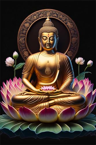 Puzzles für Erwachsene 700 Teile, Rosa Lotus Zen Artwork Puzzle 52 x 38 cm, Bunte DIY-Puzzles für Heimdekoration Familienpuzzle für Einsteiger und Kinder von QiHon