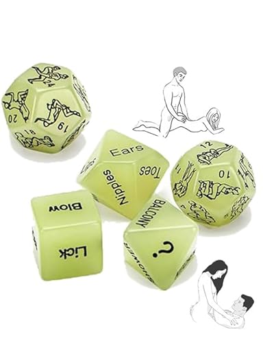 QiKKago Multifunktionale 5 GrüNe Fluoreszierende Kunststoff Spiel WüRfel, Die Nacht Leuchtet, Indoor Party Muss -D26 QiKKago Multifunktionale 5 GrüNe Fluoreszierende Kunststoff Spiel WüRfel, Die Nacht Leuchtet, Indoor Party Muss -D26 von QiKKago