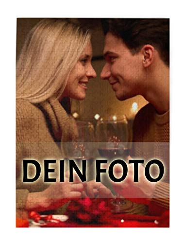 Personalisierte Foto-Puzzle 500 Teile Individuelles Puzzle mit eigenem Foto, Puzzle mit eigenem Bild selbst gestalten,Fotogeschenk für Jahrestag Geburtstag Weihnachten Valentinstag(52x38cm/20.4x15in) von QIYI