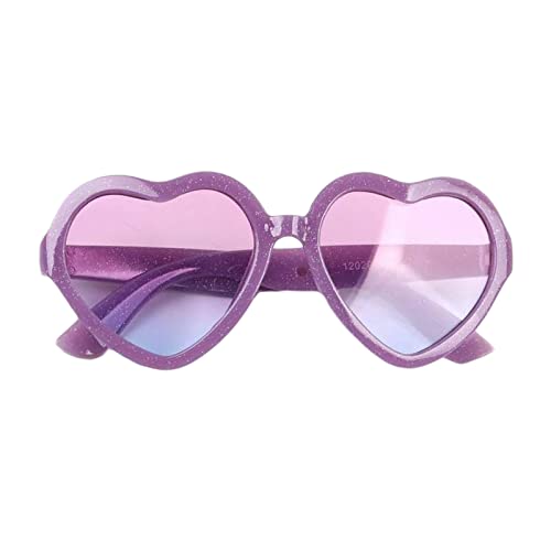 Qianderer Herzförmige Sonnenbrille für Mädchen, Retro-Stil, Violett, Einheitsgröße Qianderer Herzförmige Sonnenbrille für Mädchen, Retro-Stil, Violett, Einheitsgröße von Qianderer
