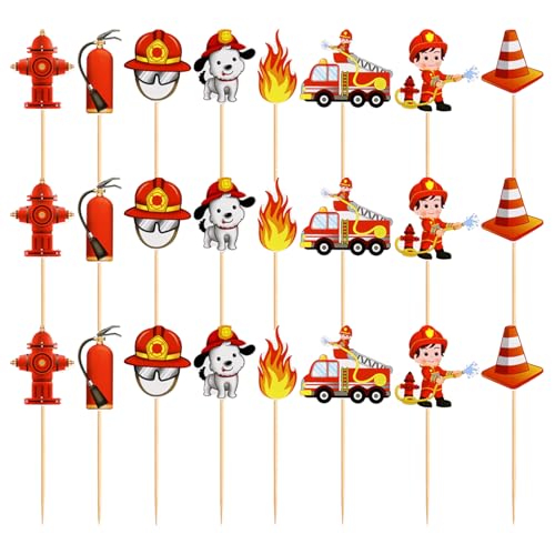 24 Stück Feuerwehr Deko Kindergeburtstag,Tortendeko Feuerwehr,Kuchen Geburtstag Feuerwehrmann Sam,Dekorationen Feuerwehrauto Fireman,Geburtstagsdeko Tischdekoration,Feuerwehrmann-Kuchenaufsätze 24 Stück Feuerwehr Deko Kindergeburtstag,Tortendeko Feuerwehr,Kuchen Geburtstag Feuerwehrmann Sam,Dekorationen Feuerwehrauto Fireman,Geburtstagsdeko Tischdekoration,Feuerwehrmann-Kuchenaufsätze von Qianfeng