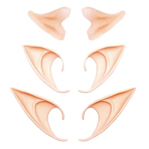 Qianfeng 3 Paar Elfenohren,Elfen Ohren,Cosplay Elf Ears,Pods Bar Damen,Elfbar Erwachsene Feen,Feenohren Halloween-Paare Headpiece Kinder,Weiche Zubehör Qianfeng 3 Paar Elfenohren,Elfen Ohren,Cosplay Elf Ears,Pods Bar Damen,Elfbar Erwachsene Feen,Feenohren Halloween-Paare Headpiece Kinder,Weiche Zubehör von Qianfeng
