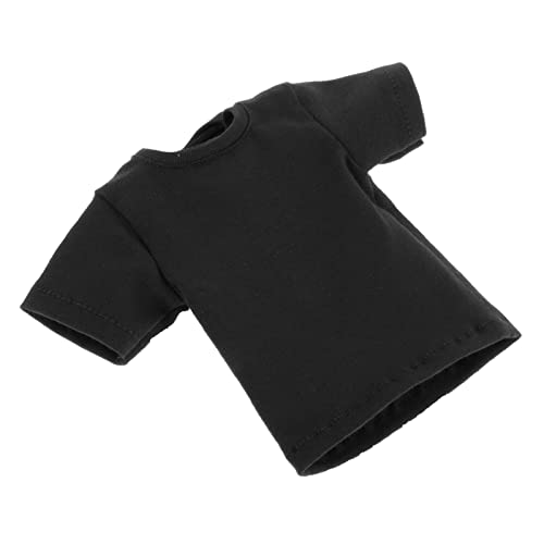 Qianly 1/6 Figur Puppenkleidung Outfit Kostüm Mode Figur Puppenkleidung Puppen T Shirt Kurzarm für 12 Zoll Actionfiguren Kleidung, Schwarz Qianly 1/6 Figur Puppenkleidung Outfit Kostüm Mode Figur Puppenkleidung Puppen T Shirt Kurzarm für 12 Zoll Actionfiguren Kleidung, Schwarz von Qianly