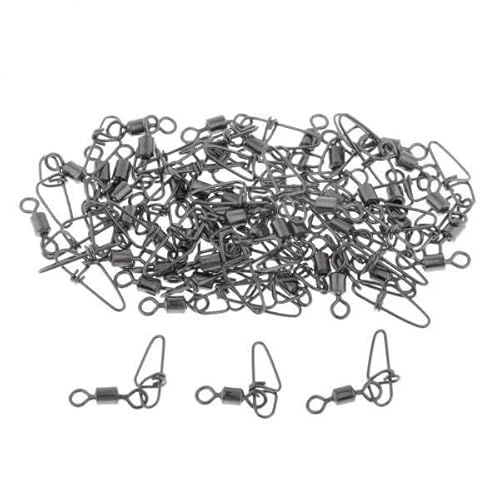 Qianly 10x 50pcs Fischerei Rollend Drehen mit Snap Haken Leitungsanschlüssen 3,5 cm von Qianly