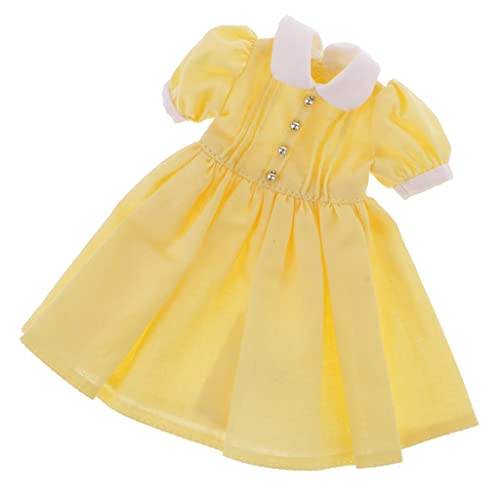 Qianly 12,5 cm Schönes Kleid Kleidung Outfit für Blythe Puppe Zubehör, Gelb Qianly 12,5 cm Schönes Kleid Kleidung Outfit für Blythe Puppe Zubehör, Gelb von Qianly
