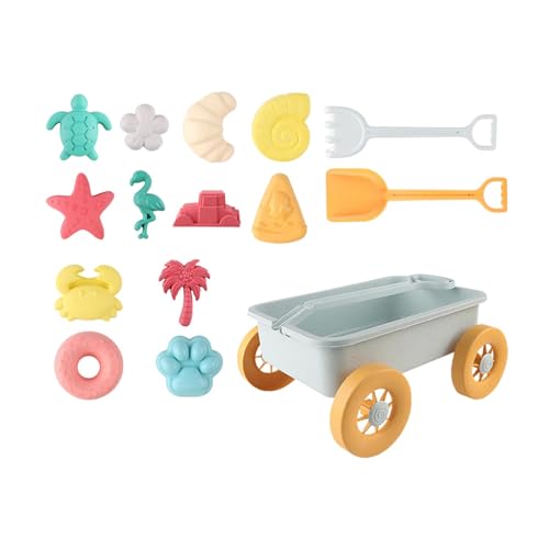 Qianly 15x Strandspielzeug Sandset Reisespielzeug Strand Sandspielzeug Sandspielzeug Set für Kinder im Alter von 3-13 Jahren von Qianly