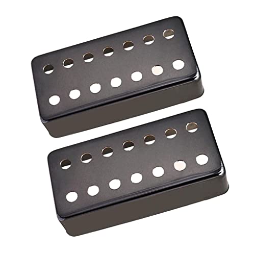 Qianly 2 Stück Humbucker Pickup Cover für 7 Saitige E Gitarre, Schwarz Qianly 2 Stück Humbucker Pickup Cover für 7 Saitige E Gitarre, Schwarz von Qianly