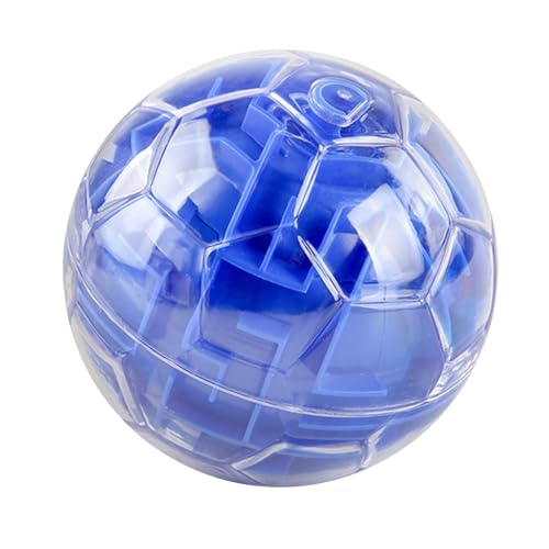 Qianly 3D-Puzzlespielball, fordert die intellektuelle Reaktion heraus, Denksportaufgaben für Kinder, Blau von Qianly