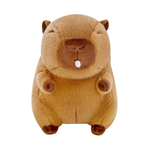 Qianly Capybara Plüschtier, Plüsch-Capybara-Puppe, umarmbar, süßes Capybara-Stofftier, 25CM von Qianly