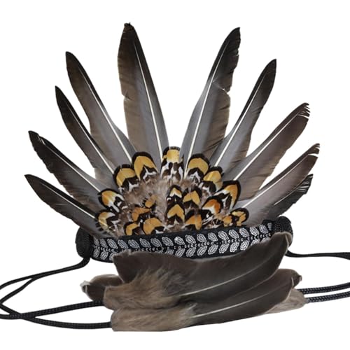Qianly Chief Indian Hat Decor -Rollen Spielen Stirnband für Carnivals Bühnenaufführung Show Qianly Chief Indian Hat Decor -Rollen Spielen Stirnband für Carnivals Bühnenaufführung Show von Qianly
