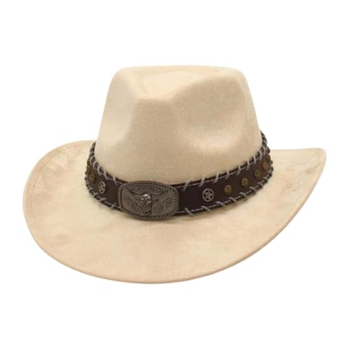 Qianly Cowboyhut warm warm leicht im Freien Sonnenhut für das Einkaufen Fahrtstraße, Beige Qianly Cowboyhut warm warm leicht im Freien Sonnenhut für das Einkaufen Fahrtstraße, Beige von Qianly
