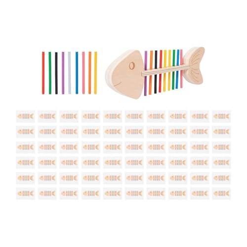 Qianly Fischgräten Sortierspielzeug, Holzlernspielzeug Zum Sortieren von Farben für Qianly Fischgräten Sortierspielzeug, Holzlernspielzeug Zum Sortieren von Farben für von Qianly