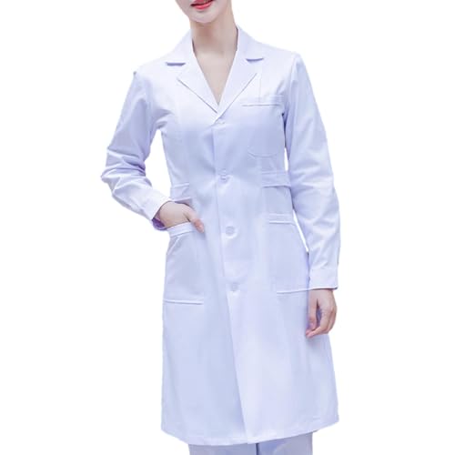 Qianly Frauen-Keeper-Set, Krankenschwester-Arbeitsuniform mit verstärkten Nähten, weibliches Krankenschwester-Kostüm, Weiß, XL und dick von Qianly