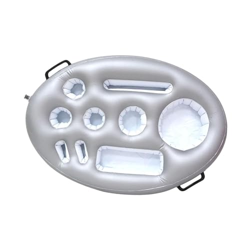 Qianly Getränke Schwimmer aufblasbare schwimmende kühlere aufblasbare schwimmende Getränkehalter für Getränke, Silber Qianly Getränke Schwimmer aufblasbare schwimmende kühlere aufblasbare schwimmende Getränkehalter für Getränke, Silber von Qianly