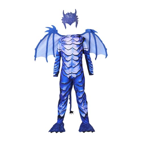 Qianly Halloween -Kostüme für Kinder Cosplay Child Dragon Flügel Schwanzmaske Set, M Qianly Halloween -Kostüme für Kinder Cosplay Child Dragon Flügel Schwanzmaske Set, M von Qianly