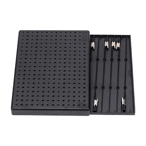 Qianly Hobby Modellierungswerkzeuge, Airbrush Spritzständer, mit Clip Sticks, Heimwerkerhandwerk, Verschleißfester Zubehör Modell Clip Basishalter von Qianly