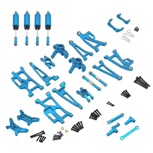 Qianly Hochwertige Metallteile für 1/14 RC Autos 14209 14210 Robustes Zubehör für DIY Projekte, Blau von Qianly