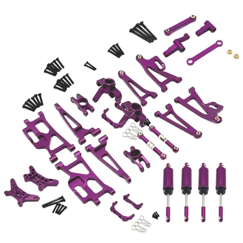 Qianly Hochwertige Metallteile für 1/14 RC Autos 14209 14210 Robustes Zubehör für DIY Projekte, violett von Qianly