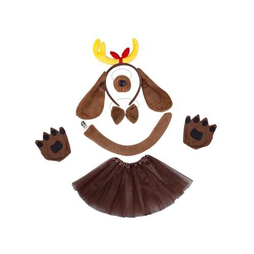 Qianly Hundekostüm Set für Anime Themenfeiern, DIY Cosplay Accessoires, Gelber Knochen von Qianly