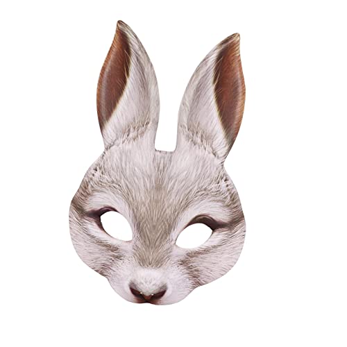 Qianly Kaninchenohr-Maske für Ostern und Halloween-Feiern, Kostümzubehör, Weiß Qianly Kaninchenohr-Maske für Ostern und Halloween-Feiern, Kostümzubehör, Weiß von Qianly