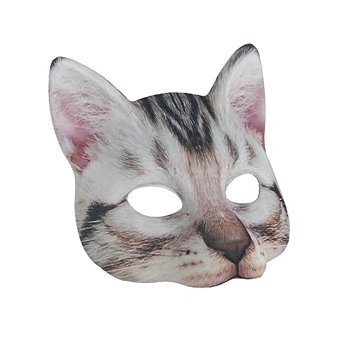 Qianly Katzenmaske, Kostüm Requisiten, Halloween Maske für Maskerade, Nachtclubs, Partys von Qianly