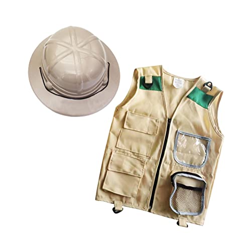 Qianly Kinder Cargo Weste Und Hut Set Kinder Explorer Kostüm Set für Kinder Kinder Qianly Kinder Cargo Weste Und Hut Set Kinder Explorer Kostüm Set für Kinder Kinder von Qianly