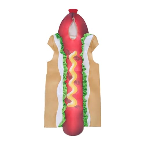Qianly Kinder Hot Dog Kostüm Modenschau Kleidung für Kinder Maskerade Halloween, S Qianly Kinder Hot Dog Kostüm Modenschau Kleidung für Kinder Maskerade Halloween, S von Qianly