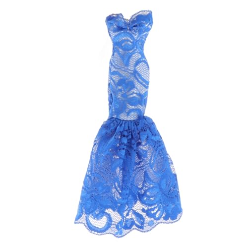 Qianly Kleid 1/6 Maßstab Figur Meerjungfrau Rock Süße Leichte Kleidung Schwanz Rock Rollenspiel für Geschenke Heimgebrauch Esszimmer, Blau von Qianly