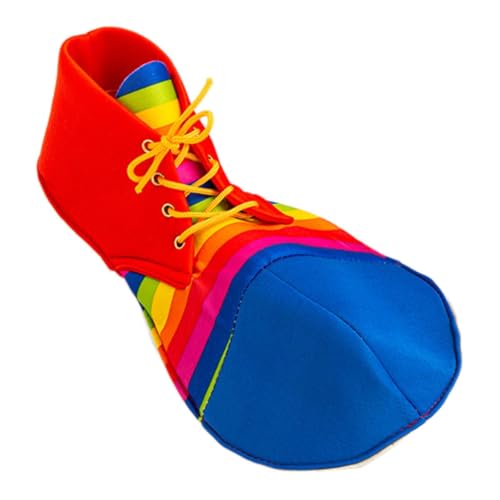 Qianly Kopf Clownschuhe lustige Dress Up Requisiten Cosplay -Schuhe Prom -Requisiten für Erwachsene, Streifenmuster, Mittel von Qianly