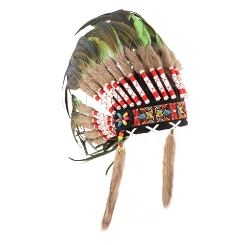 Qianly Künstliche Federkopfschmuck Foto Requisiten amerikanische Kopfbedeckung Indianer Kopfbedeckung für festlich, GrÜn Qianly Künstliche Federkopfschmuck Foto Requisiten amerikanische Kopfbedeckung Indianer Kopfbedeckung für festlich, GrÜn von Qianly