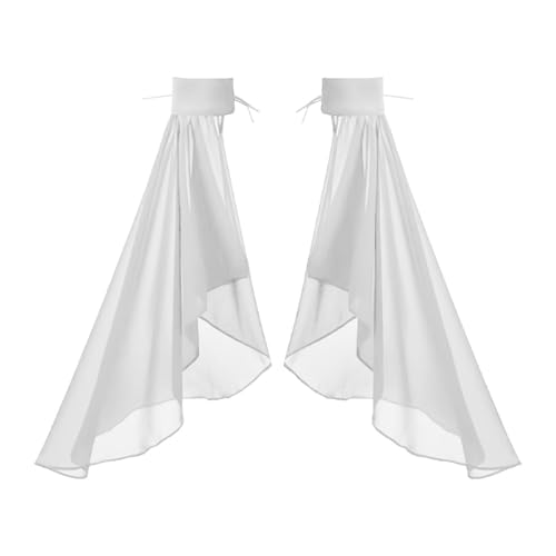 Qianly Lange Tulle Sleeves Damen für Kleider Cosplay Halloween Bühne, Weiß Qianly Lange Tulle Sleeves Damen für Kleider Cosplay Halloween Bühne, Weiß von Qianly